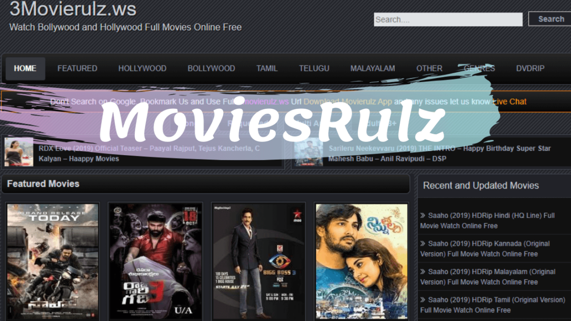 Movierulz 1234 Watch Telugu Movies from 3 movierulz plz