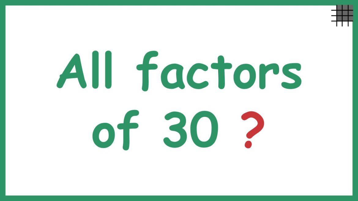 How to Find the Factors of a Number? - Recess Tips